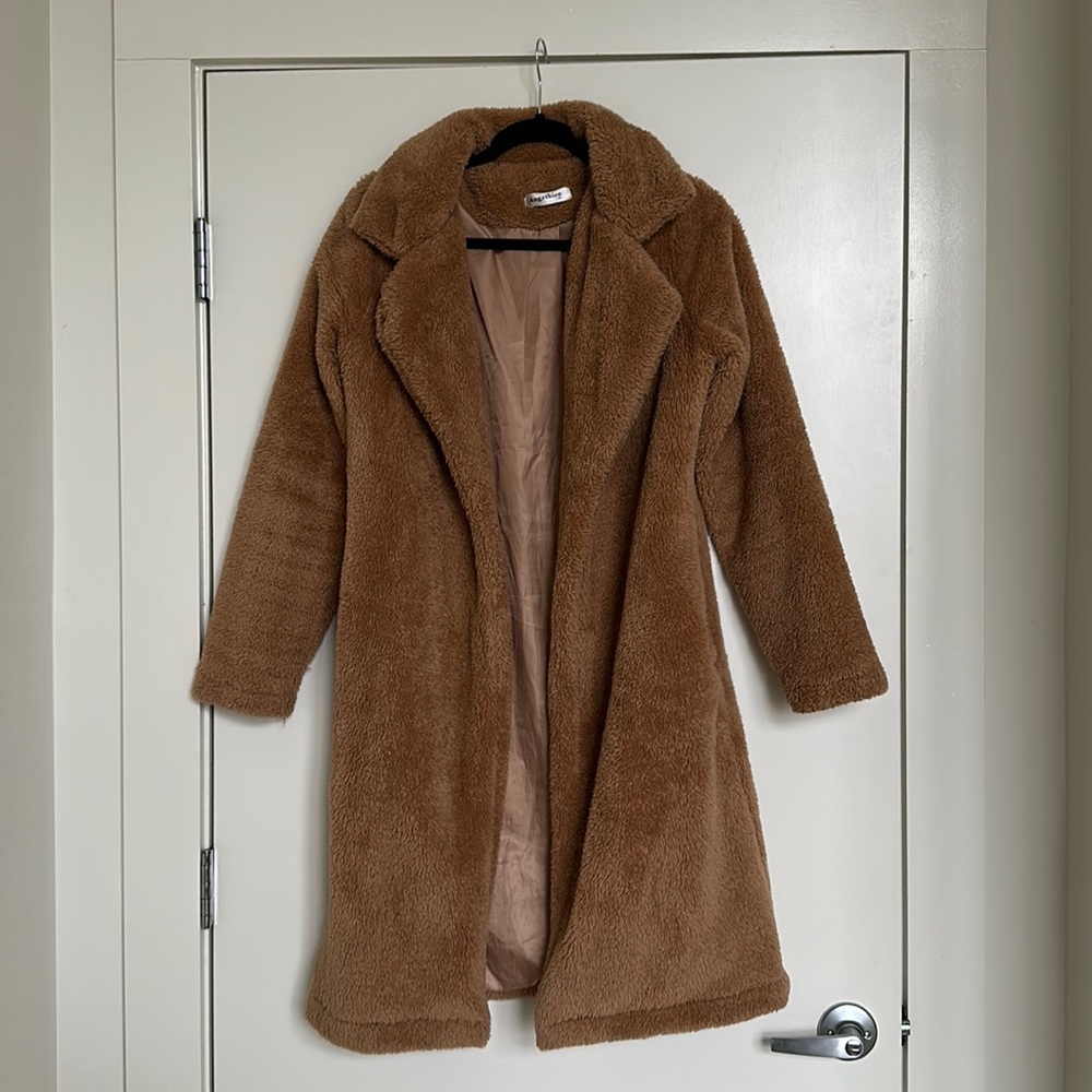 Camel Teddy Coat